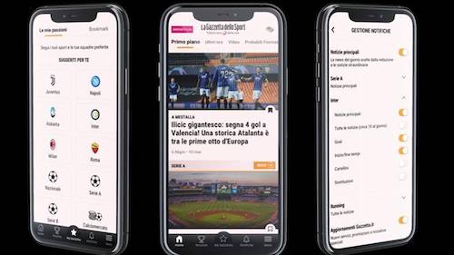 App Gazzetta dello Sport 500x281